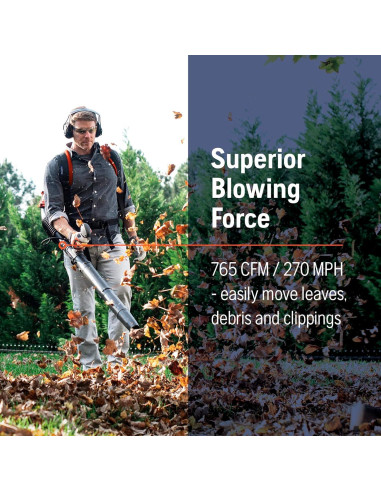 Soplador de Hojas Husqvarna 150BT 51cc 2.16HP Mochila