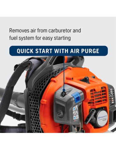 Soplador de Hojas Husqvarna 150BT 51cc 2.16HP Mochila