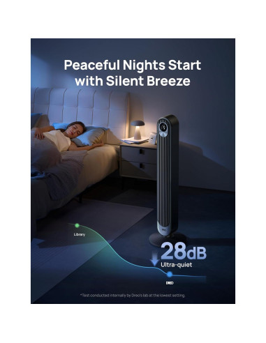 Ventilador Torre Dreo DR-HTF001S WiFi Control Voz 6 Velocidades