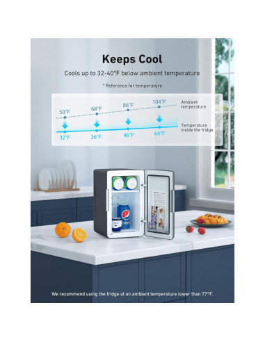 Mini Nevera AstroAI 6L Portátil Enfriador y Calentador