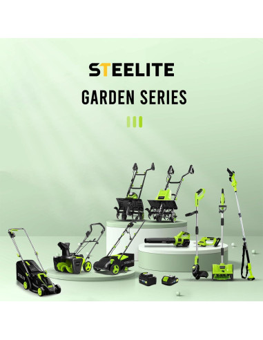 Soplador de Hojas STEELITE 21V con 2 Baterías 4.0Ah