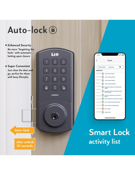 Cerradura Inteligente Lio Home A2B-S con Teclado y App