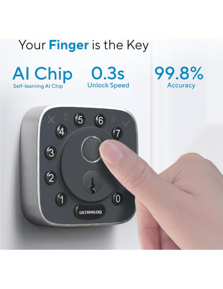 Cerradura Inteligente ULTRALOQ Bolt Huella Dactilar WiFi