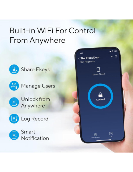 Cerradura Inteligente ULTRALOQ Bolt Huella Dactilar WiFi