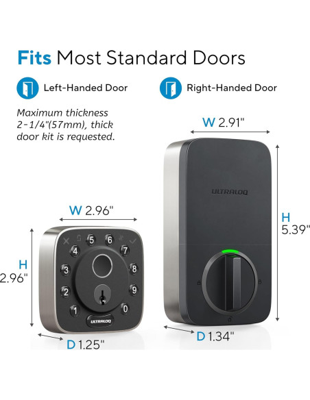 Cerradura Inteligente ULTRALOQ Bolt Huella Dactilar WiFi