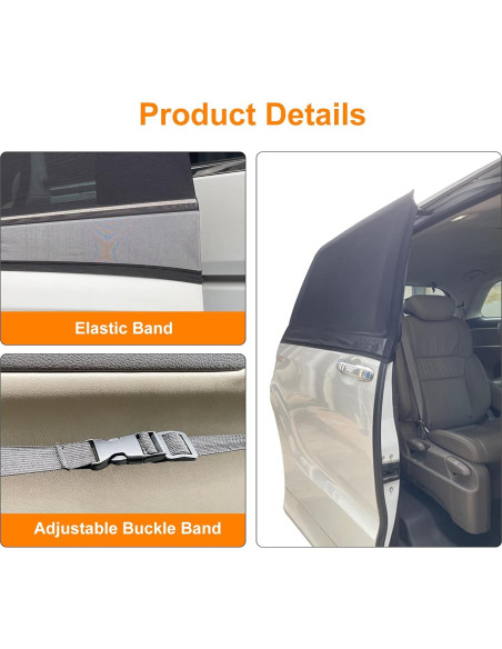 2 Sombrillas de Ventana Soulian para Puerta Corredera XL