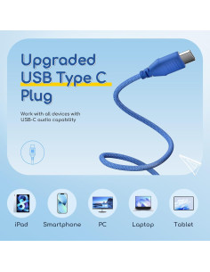 Auriculares EarFun K1 para Niños con Micrófono y Cable 85dB 2