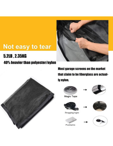 Pantalla Magnética LIAMST 4.88x2.13m para Garaje