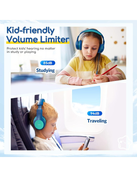 Auriculares EarFun K1 para Niños con Micrófono y Cable 85dB