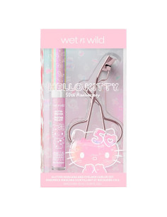 Set de Rímel y Rizador de Pestañas Hello Kitty - Brillo Rosa