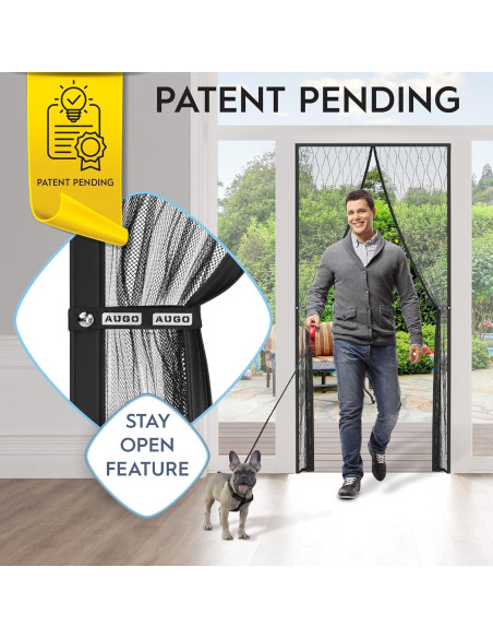 Puerta de Pantalla Magnética AUGO 86x205 cm Resistente