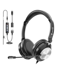 Auriculares Voistek USB con micrófono y cancelación de ruido