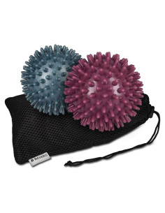 Set de 2 Pelotas de Masaje Espinosas Navaris -  8 cm