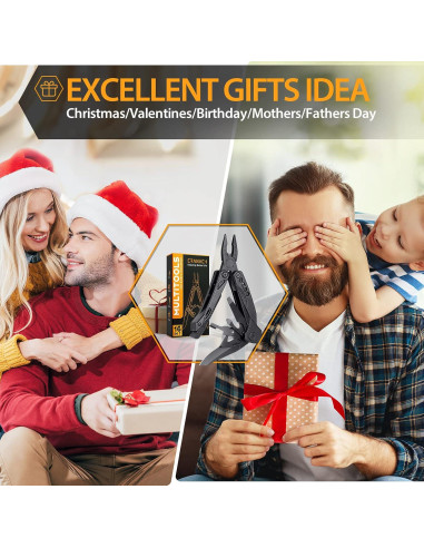 Cuchillo Multitool CRANACH 16 en 1 para Camping y Senderismo