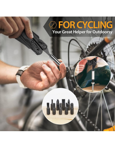 Cuchillo Multitool CRANACH 16 en 1 para Camping y Senderismo