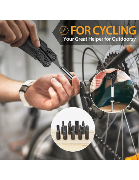 Cuchillo Multitool CRANACH 16 en 1 para Camping y Senderismo