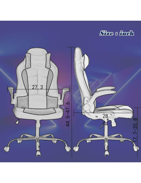 Silla de Juego BestOffice Ejecutiva Ajustable Ergonómica