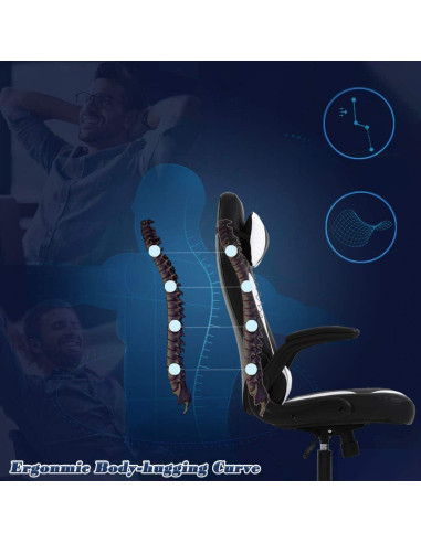 Silla de Juego BestOffice Ejecutiva Ajustable Ergonómica