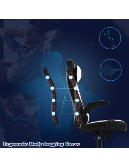 Silla de Juego BestOffice Ejecutiva Ajustable Ergonómica