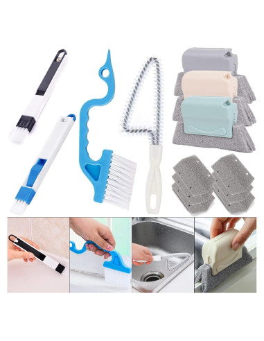 Kit de Limpieza de Ventanas Mudocp 13 Piezas Multicolor