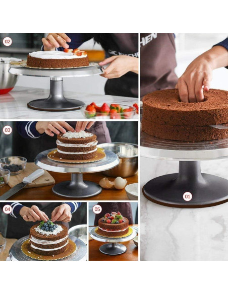 Soporte Giratorio para Pasteles Himaly 30.99 cm Antideslizante