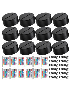 Base LED Nocturna Honoson 16 Colores Control Remoto