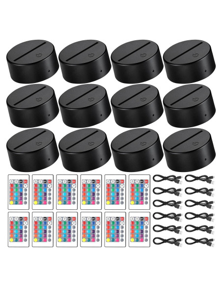 Base LED Nocturna Honoson 16 Colores Control Remoto