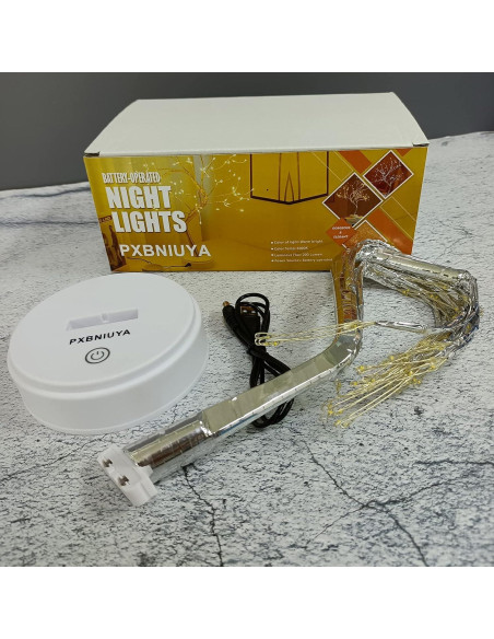 Lámpara Bonsai LED 108 Luz Blanca Cálida PXBNIUYA 50.8 cm