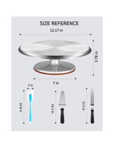 Soporte Giratorio para Pasteles Syntus 30,48 cm 27 Piezas 2