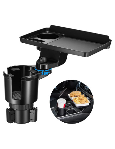 Bandeja para Portavasos This Hill 2 en 1 Ajustable para Coche