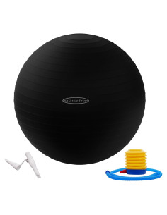 Bola de Ejercicio Antirrotura Fitvids 78-85cm Negro
