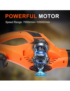 Soplador de Hojas Inalámbrico COMOWARE 20V 2 Baterías 210CFM 2