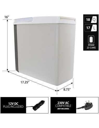 Enfriador Portátil Koolatron P20 AZ 17L 12V para Auto