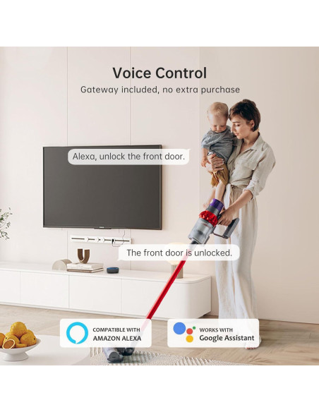 Cerradura WiFi Inteligente Hornbill Y4 con Huella Dactilar