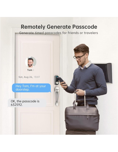 Cerradura WiFi Inteligente Hornbill Y4 con Huella Dactilar