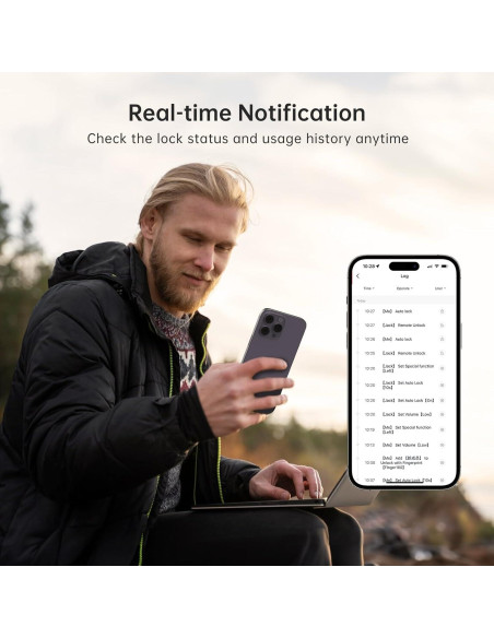 Cerradura WiFi Inteligente Hornbill Y4 con Huella Dactilar