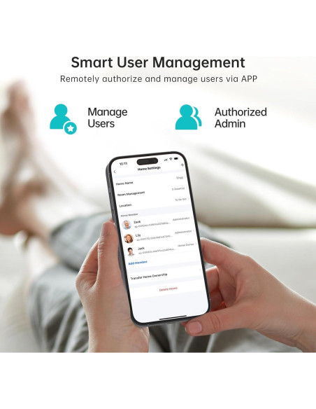 Cerradura WiFi Inteligente Hornbill Y4 con Huella Dactilar