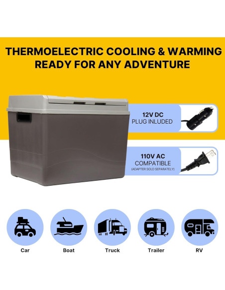 Koolatron Enfriador Calentador 12V 38L Termoeléctrico Portátil
