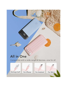 Cargador Portátil Charmast 20000mAh Carga Rápida 20W LED 2