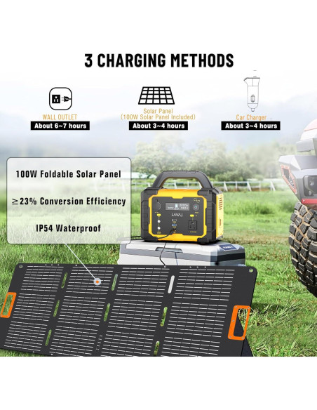 Generador Solar 300W VIDA INNOVADORA con Panel Solar 100W