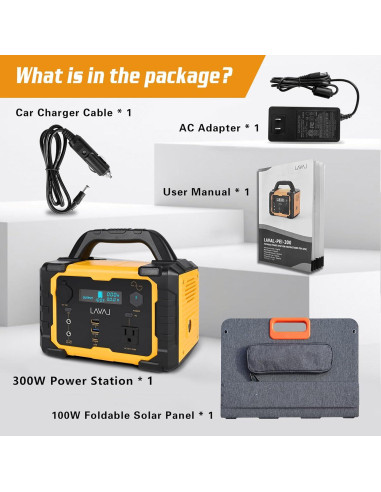 Generador Solar 300W VIDA INNOVADORA con Panel Solar 100W