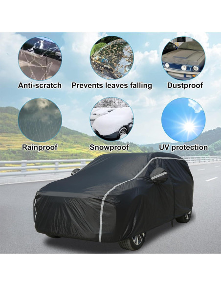 Funda de Coche Impermeable Coverado 190T SUV Ajuste Universal