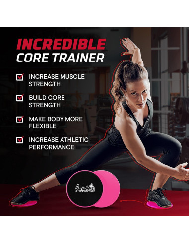 Discos Deslizantes para Ejercicio Celebrita MMA - Rosa