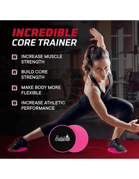 Discos Deslizantes para Ejercicio Celebrita MMA - Rosa