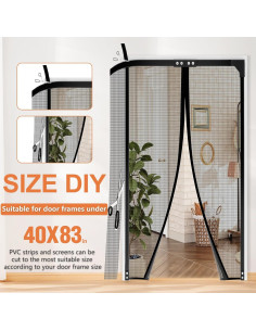 Puerta de Pantalla Magnética MLEJU 101.6x210.8cm Fibra Vidrio 2