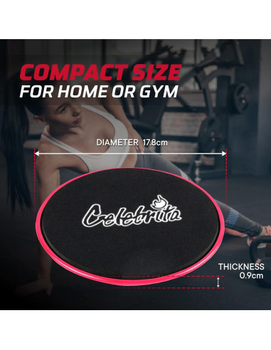 Discos Deslizantes para Ejercicio Celebrita MMA - Rosa