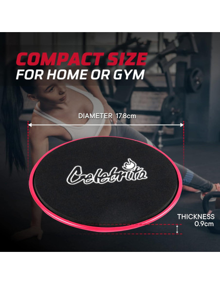 Discos Deslizantes para Ejercicio Celebrita MMA - Rosa