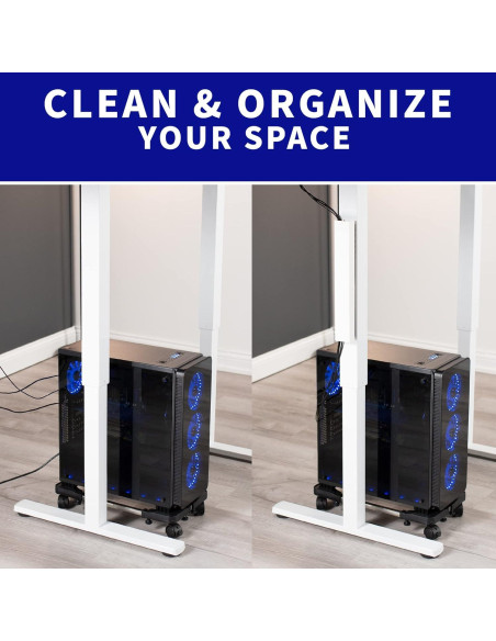 Canal de Cables Magnético VIVO DESK-AC01-1MW 35,56 cm Blanco