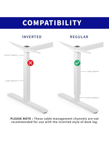 Canal de Cables Magnético VIVO DESK-AC01-1MW 35,56 cm Blanco