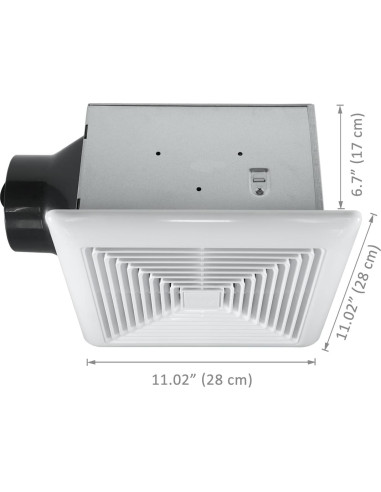 Ventilador de Baño BV 110CFM LED Silencioso 800lm